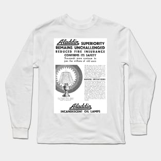 Aladdin Industries Ltd. - Incandescent Oil Lamps - 1931 Vintage Advert Long Sleeve T-Shirt